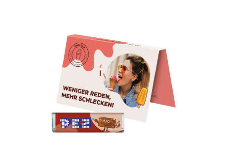 Werbekarte Visitenkartenformat PEZ