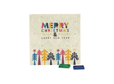 Täfelchen Adventskalender Graspapier