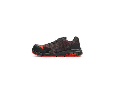 WORKWEAR SHOES RUBY S/35 BLACK/MELANGE RED/JOB RED