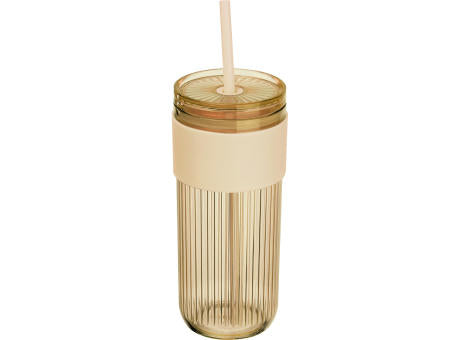 Becher mit Trinkhalm, 660ml SOLEDAD