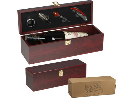 Weinbox aus Holz für 1 Flasche GRAHAM