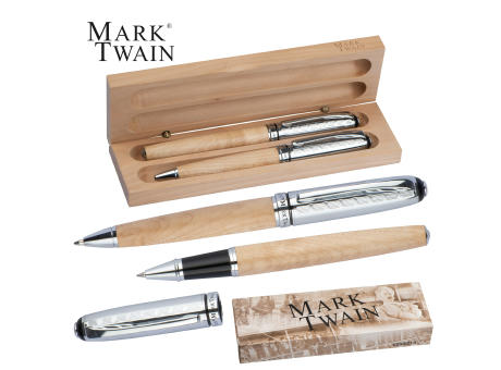 Mark Twain Schreibset aus Holz ROLAND