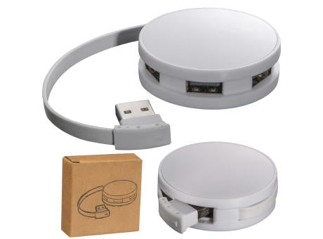USB Hub aus Kunststoff mit 4 Anschlüssen SUSAN