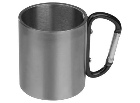 Tasse aus Metall mit Karabinerhaken, 200ml ANGELICA