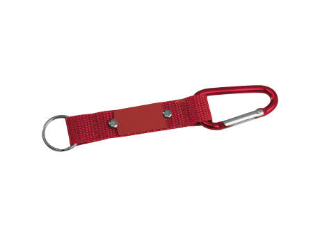 Schlüsselanhänger mit Karabiner und Plättchen aus Metall PHYLLIS