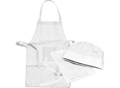 Non Woven Kinderkoch-Set (Schürze + Mütze) GINEVRA