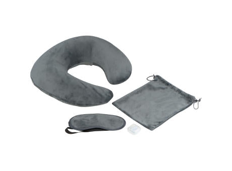 Reiseset Nackenkissen, Schlafbrille, Wäschebeutel SYLVIA