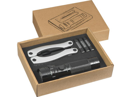 Set aus Taschenlampe und Multitool IOLANDA