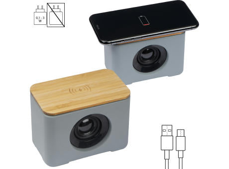 Bluetooth Lautsprecher mit integriertem Wireless Charger PILAR
