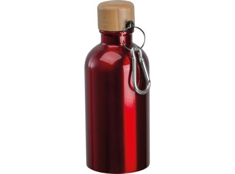 Edelstahltrinkflasche mit Karabiner, 400ml MARILYN