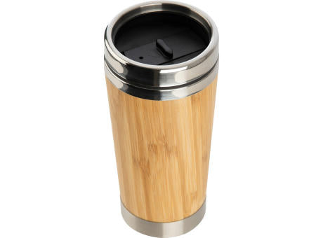 Edelstahlbecher mit Bambusummantelung, 400 ml CHRISTOPH