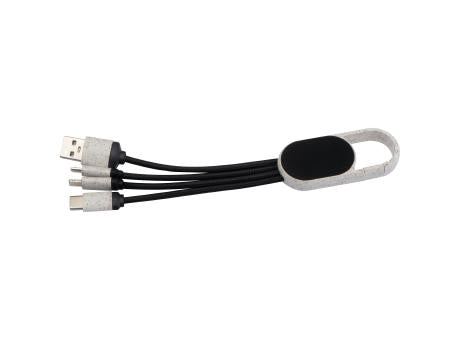Ladekabel aus Weizenstroh mit Leuchtfunktion CARMEN