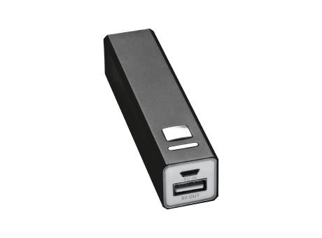 Powerbank 2.200 mAh aus Metall, inkl. Ladekabel OLEG