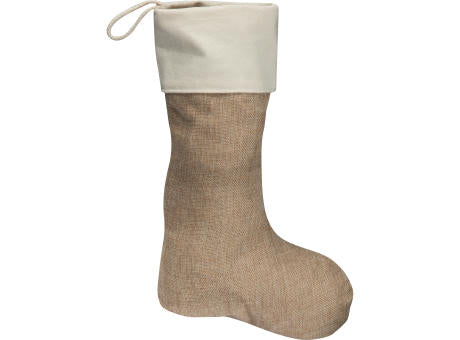 Weihnachtssocke aus Jute WALTER