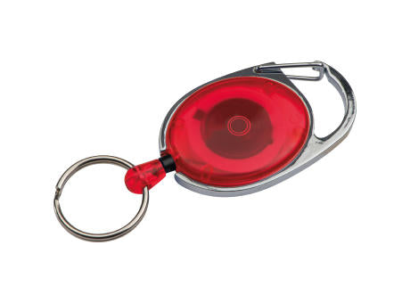 Schlüsselanhänger mit Karabiner und ausziehbarem Schlüsselring DIANA
