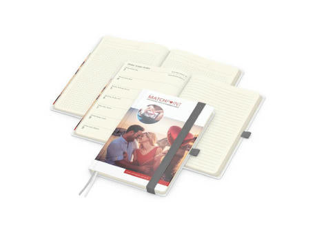 Wochenkalender links + Notizen rechts Match-Hybrid Papier-Hardcover A5