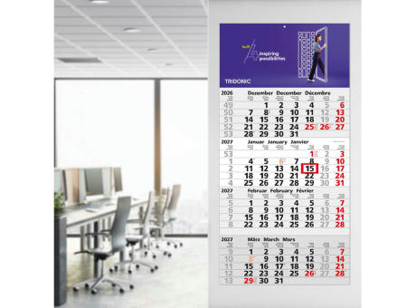4-Monatskalender Einblatt Mega 4 A Schrift klassisch