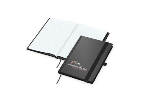 Notizbuch Hardcover Black-Book Ausstattung schwarz