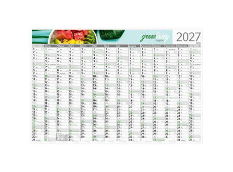 Wandplaner Horizont RECYCLING 980 × 660 mm Dez. Vorjahr – Jan. Folgejahr