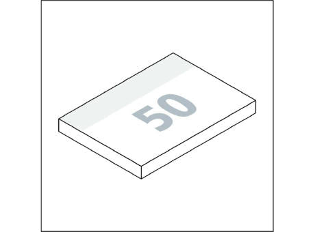 Haftnotizblock Basic 100 × 72 mm Format mittelgroß