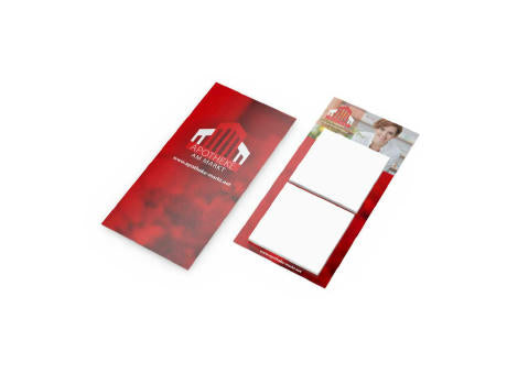 Haftnotiz-Karte Note-Card 2 Haftnotizblöcke 72 × 72 mm Trägerkarte