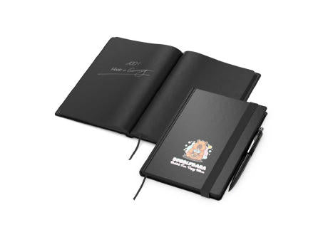 Notizbuch Hardcover Night-Book Seiten schwarz A5