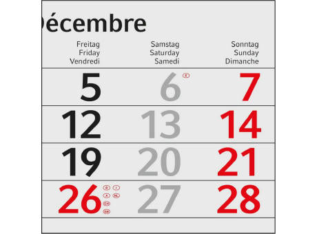 4-Monatskalender Einblatt Budget 4 EXPRESS Schrift modern