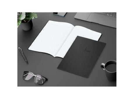 Notizbuch Tablet-Book Farbschnitt Naturkarton-Softcover schwarz