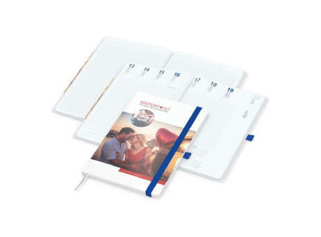 Wochenkalender vorne + Notizen hinten Match-Hybrid Papier-Hardcover