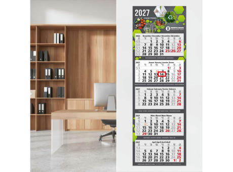 5-Monatskalender Mehrblock Penta Light 5 Werbung auf Rückwand