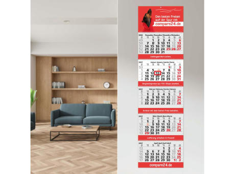 5-Monatskalender Mehrblock Grande Wire-O 5 Wire-O-Bindung