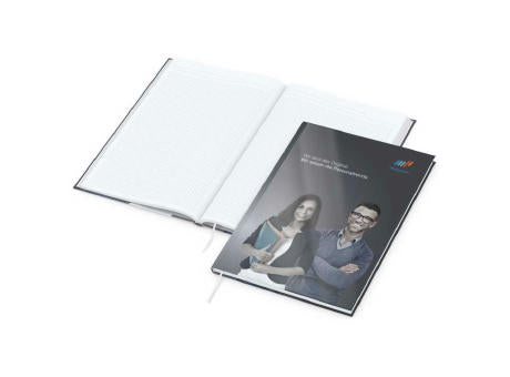 Notizbuch Note-Book Ecken spitz Hardcover individuell bedruckt