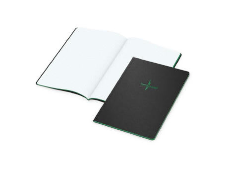Notizbuch Tablet-Book Farbschnitt Naturkarton-Softcover schwarz