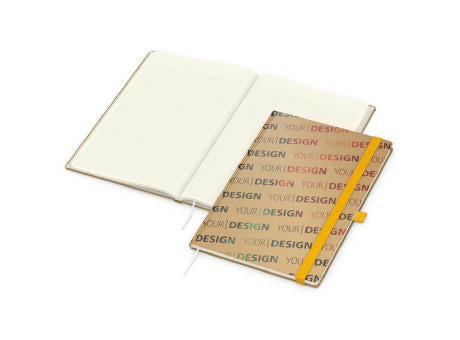 Notizbuch Match-Book Naturpapier-Hardcover individuell bedruckt