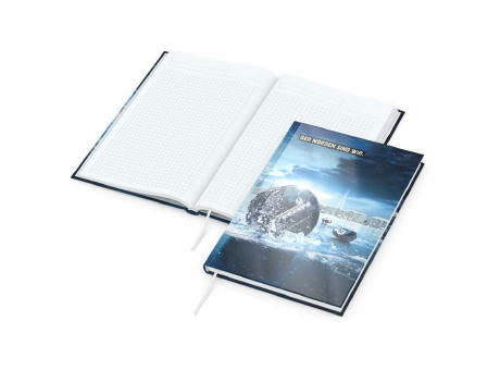 Notizbuch Note-Book Ecken spitz Hardcover individuell bedruckt
