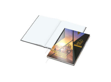 Notizbuch Note-Book Ecken spitz Hardcover individuell bedruckt