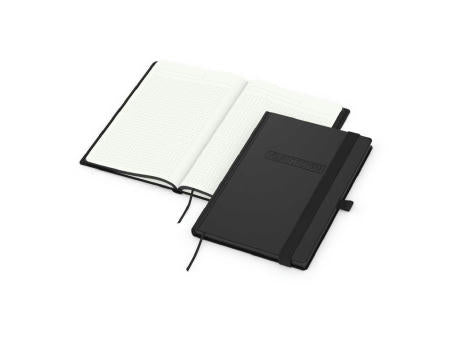 Notizbuch Hardcover Black-Book RECYCLING Ausstattung schwarz A5