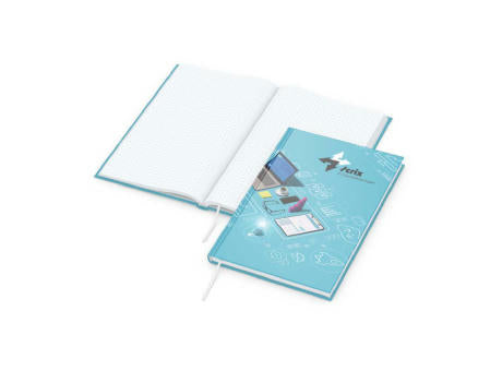 Notizbuch Note-Book Ecken spitz Hardcover individuell bedruckt