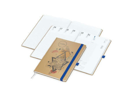 Wochenkalender vorne + Notizen hinten Match-Hybrid Papier-Hardcover