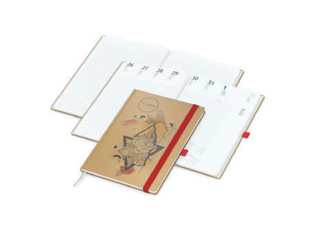 Wochenkalender vorne + Notizen hinten Match-Hybrid Papier-Hardcover
