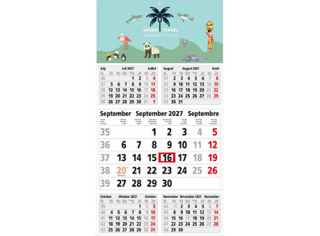 5-Monatskalender Einblatt Budget 5 großer laufender Monat