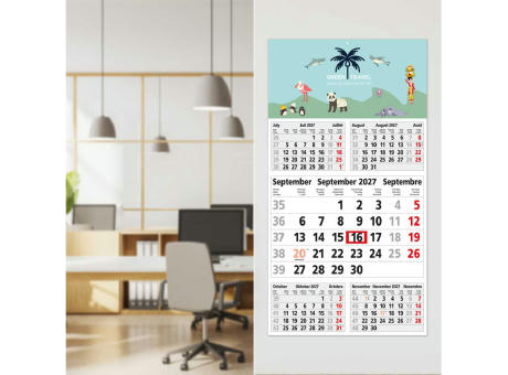 5-Monatskalender Einblatt Budget 5 großer laufender Monat