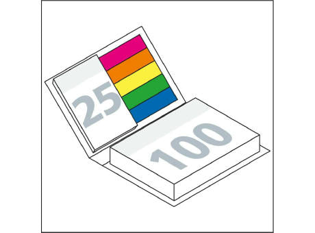 Haftnotiz-Set Hardcover Paris 100/25 Haftzettel