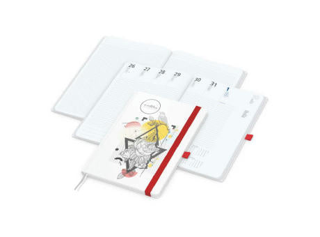 Wochenkalender vorne + Notizen hinten Match-Hybrid Papier-Hardcover