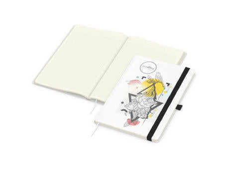 Notizbuch Match-Book Naturpapier-Hardcover individuell bedruckt
