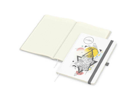 Notizbuch Match-Book Naturpapier-Hardcover individuell bedruckt