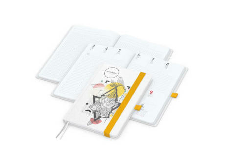 Wochenkalender vorne + Notizen hinten Match-Hybrid Papier-Hardcover