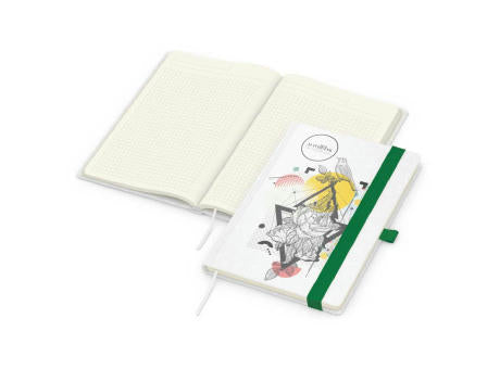 Notizbuch Match-Book Naturpapier-Hardcover individuell bedruckt