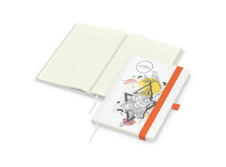 Notizbuch Match-Book Naturpapier-Hardcover individuell bedruckt