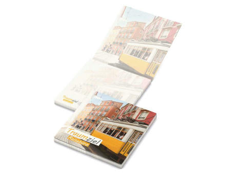 Haftnotizblock Cover Karton RECYCLING Format mittel Naturkarton-Umschlag